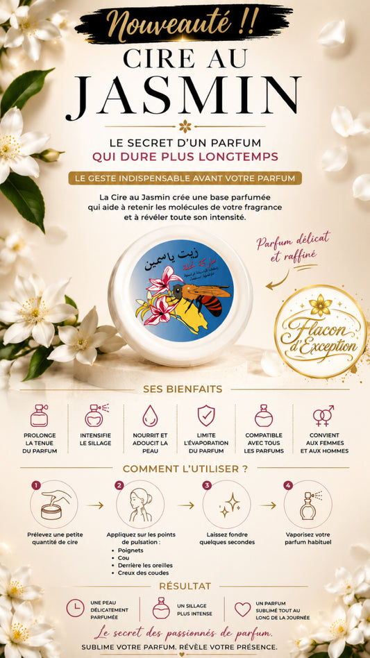 Cire de Tunisie - Odeur Jasmin